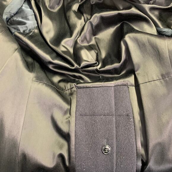 DRIES VAN NOTEN Size 40 Black Wool Double Breasted Overcoat - Picture 5 of 7